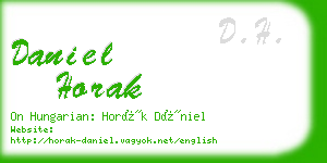 daniel horak business card